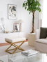 Atelier Del Sofa Puff de Terciopelo Crema